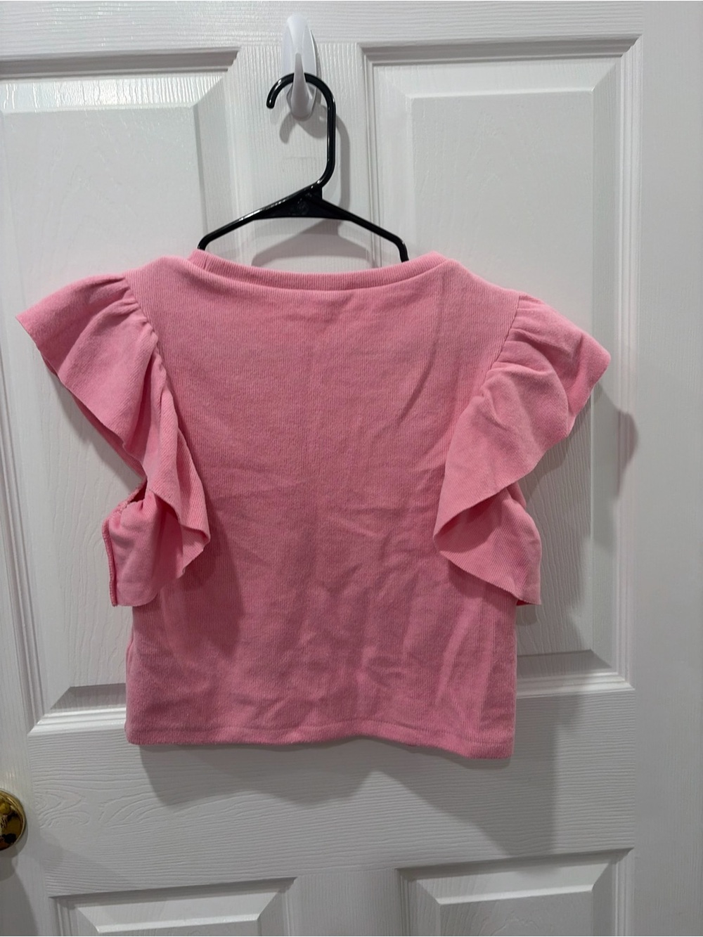 Zara Pink Ruffle Sleeve Top - Picture 3 of 3